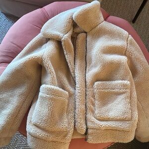 Brown teddy jacket